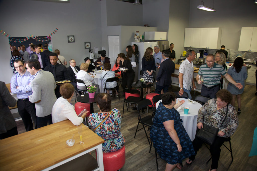 Whisk Factory main room with guests